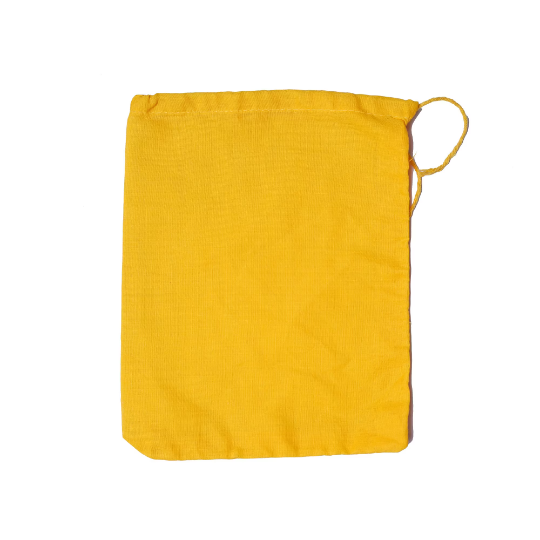 8x12 Inches Reusable Eco-Friendly Cotton Single Drawstring Bags